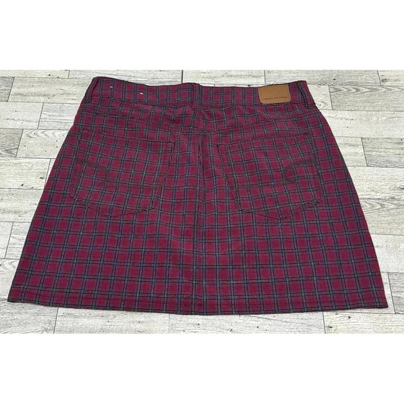 American Eagle Hi-Rise Mini Skirt Women's Size 4 Multicolor Plaid Stretch - Picture 2 of 4